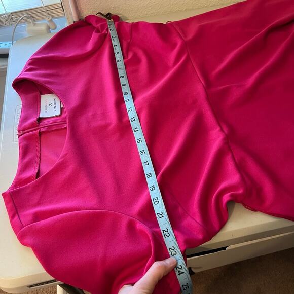 Beauticurve X Lane Bryant Pink Short Sleeve Fit & Flare Spring Dress Size 16 - Picture 14 of 15